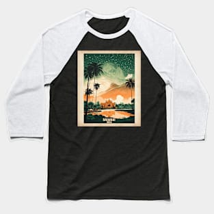 Mumbai India Starry Night Vintage Tourism Travel Baseball T-Shirt